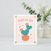 Carte Saint-Valentin "Coincé sur vous" (Debout devant)