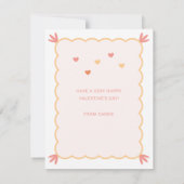 Carte Saint-Valentin "Coincé sur vous" (Dos)