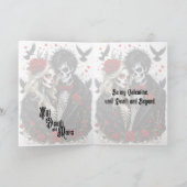 Carte Saint-Valentin couple gothique (Intérieur)