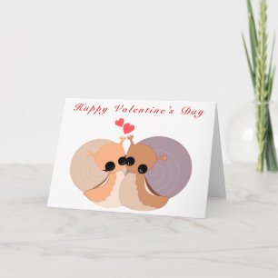 Carte Saint Valentin Couple Snail Love - Votre tex