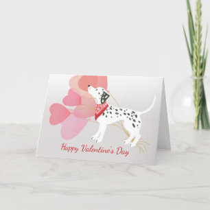 Carte Saint-Valentin de Balloons rouges Chien de D