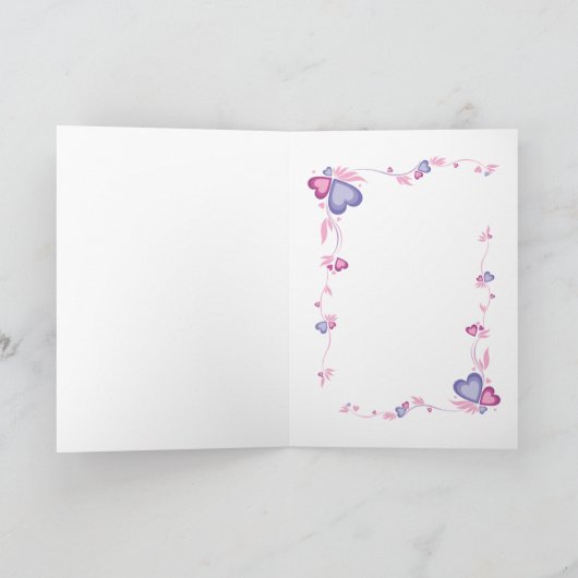 Carte Saint-Valentin de chèvre (Intérieur)