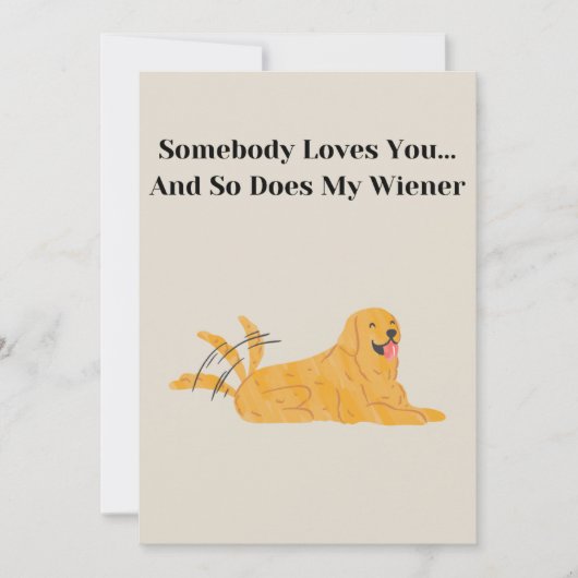 Carte Saint Valentin de Chien Chien Carte Maman (Devant)