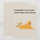 Carte Saint Valentin de Chien Chien Carte Maman (Devant / Derrière)