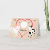 Carte Saint Valentin de deux chiens, Ajouter Votre (Devant)