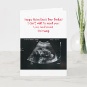 Carte Saint Valentin de la bosse (bébé à naître) (Devant)