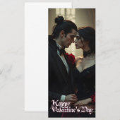 Carte Saint Valentin de la passion éternelle (Devant / Derrière)