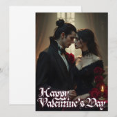 Carte Saint Valentin de la passion éternelle (Devant / Derrière)