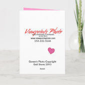 Carte Saint-Valentin de la Reine des Coeurs (Dos)