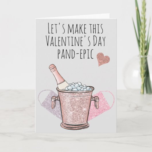Carte Saint-Valentin de l'amour pandémique (Devant)