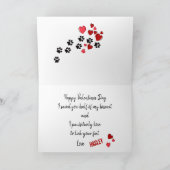 Carte Saint-Valentin de votre grand chien de Danse (Intérieur)