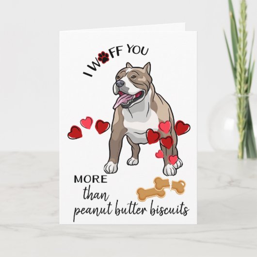 Carte Saint Valentin de votre petit chien ordinair (Devant)