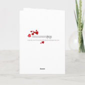 Carte Saint Valentin de votre Poodle Chien Love (Dos)