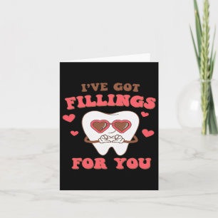 Carte Saint-Valentin dentaire J'ai des obturations pour