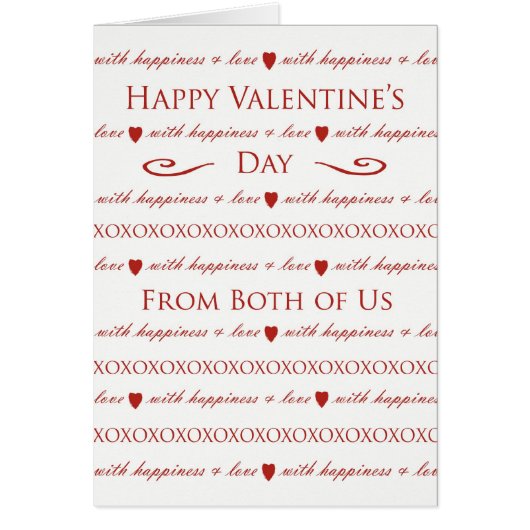 Carte Saint-Valentin des deux, de Couple (Devant)