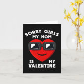 Carte Saint Valentin Désolé Filles Ma maman Est Ma Saint (Fleur jaune)