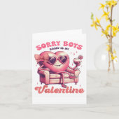 Carte Saint Valentin Désolé Garçons Papa C'Est Mon Saint (Fleur jaune)