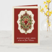 Carte Saint Valentin d'Espagne Saint-Valentin Religieux  (Fleur jaune)