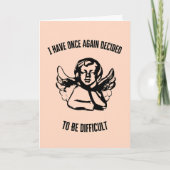 Carte Saint-Valentin difficile (Devant)