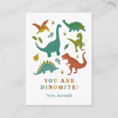 Carte Saint-Valentin Dinomite Dinosaur (Devant)