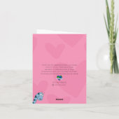 Carte Saint-Valentin dinosaure (Dos)