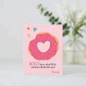 Carte Saint Valentin Donut (Debout devant)