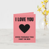 Carte Saint-Valentin drôle  (Fleur jaune)