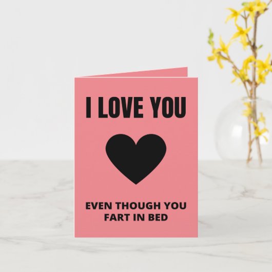 Carte Saint-Valentin drôle  (Fleur jaune)