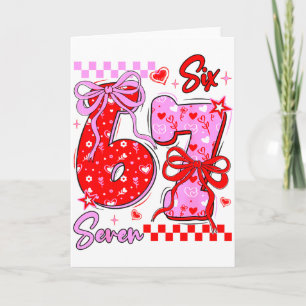 Carte Saint-Valentin drôle 67 Mème 6 7 Arc de Saint-Vale