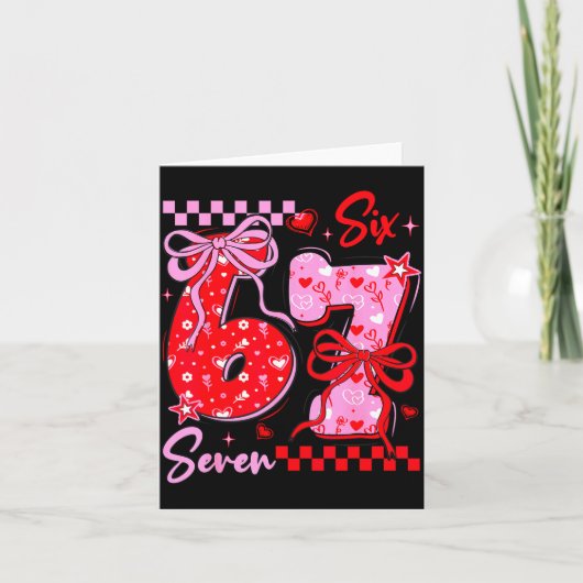 Carte Saint-Valentin drôle 67 Meme 6 7 Nœud de la Saint- (Devant)