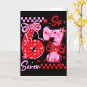 Carte Saint-Valentin drôle 67 Meme 6 7 Nœud de la Saint- (Fleur jaune)