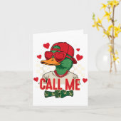 Carte Saint-Valentin Drôle Garçon Chasse Au Canard Appel (Fleur jaune)