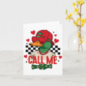 Carte Saint-Valentin Drôle Garçon Chasse Canard Appelle  (Fleur jaune)