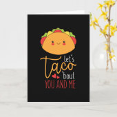 Carte Saint-Valentin Drôle Parlons Tacos De Toi Et Moi M (Fleur jaune)