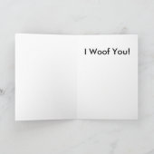 Carte Saint Valentin du chien (Intérieur)