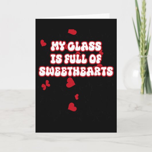 Carte Saint-Valentin d'un professeur drôle, ma classe es (Devant)