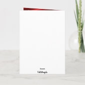 Carte Saint-Valentin en forme de cœur (Dos)