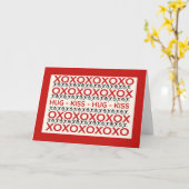 Carte Saint-Valentin Ennuis et baisers pour vous (Fleur jaune)