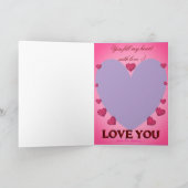 Carte Saint-Valentin entièrement personnalisable : (Intérieur)
