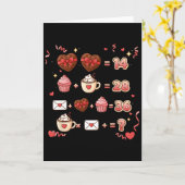 Carte Saint-Valentin Équation Mathématique Drôle 6 7 Six (Fleur jaune)