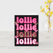 Carte Saint-Valentin Femme Groovy Lollie Léopard (Fleur jaune)