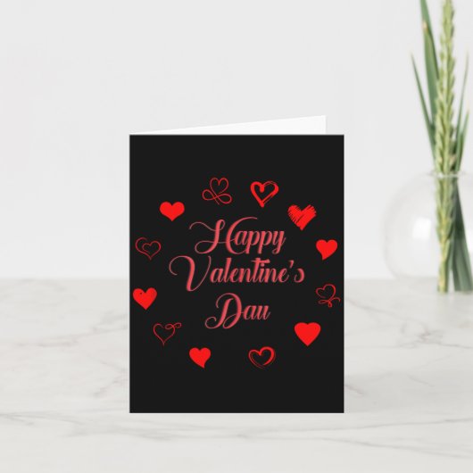 Carte Saint-Valentin Femmes Amour Coeur Imprimé Casual G (Devant)