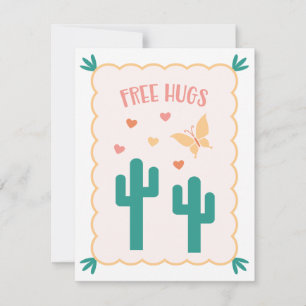Carte Saint Valentin "Free Hugs"