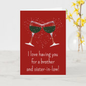 Carte Saint Valentin Frère et soeur en droit Drôle (Fleur jaune)