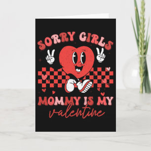 Carte Saint-Valentin Garçons Enfants Désolé Filles Maman