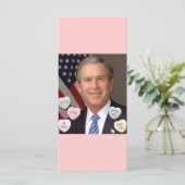 Carte Saint Valentin George Bush (Debout devant)
