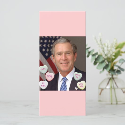 Carte Saint Valentin George Bush (Debout devant)