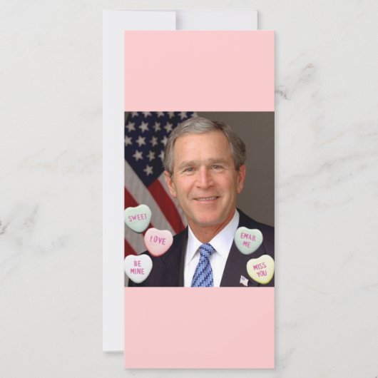 Carte Saint Valentin George Bush (Devant)