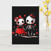 Carte Saint-Valentin gothique (Fleur jaune)