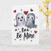 Carte Saint-Valentin gothique et effrayant avec des fant (Fleur jaune)